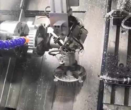 上海6工位旋轉料倉桁架機械手